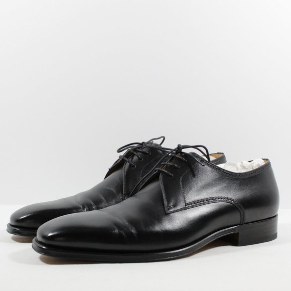 Magnanni Men's Leon Plain Toe Derby - Black 44EU / 11 US - Picture 1 of 7